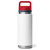 YETI 26 oz Rambler Bottle Chug - White, Navy, and Rescue Red Back