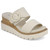 Women's Mia Odal Wedge Sandal - Seashell White Front Angled