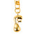 The Darling Effect F Bubble Letter Keychain Bag Charm close up