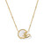 Kendra Scott Football Helmet Gold Short Pendant Necklace - Ivory Mother Of Pearl Detail