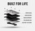 Ridge Wallet with Cash Strap - Royal Black Built for Life Infographic