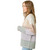 Women's Mystree Color Block Pointelle Sweater - Ivory Oatmeal Side Women's Mystree Color Block Pointelle Sweater - Ivory Oatmeal Side