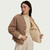 Women's Varley Drew Reversible Jacket Sandshell/Ash Taupe Inside