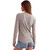 Women's Free People Long Sleeve Jamie Henley Quiet Gray Back