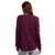 Women's Free People Latte Blues Thermal Top Chocolate Grape Back