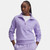 Women's Under Armour UA Rival Fleece Half Zip Pullover Transparent Purple Front
