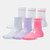 Kids' Under Armour UA Essentials 6 Pack Quarter Socks  Prime Pink All Colors