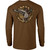 Men's Drake Long Sleeve Circle Mallard Pecan Dark Heather Brown T-Shirt