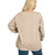 Women's Zenana Fleece Boyfriend Sweatshirt - Plus Size Ash Mocha Tan Back Women's Zenana Fleece Boyfriend Sweatshirt - Plus Size Ash Mocha Tan Back