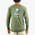 Men's AFTCO Flying Bill Long Sleeve T-Shirt Army Heather Main