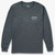 Men's AFTCO Gradient Script Long Sleeve T-Shirt Charcoal Heather Front
