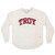 Women's Pressbox Troy Arch Tackle Twill Varsity Sweatshirt Oat Main