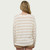 Women's Blu Pepper Long Sleeve Crew Neck Top - Cream Back