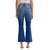 Women's Cello High Rise Crop Flare Denim Jeans - Dark Blue Back
