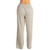Women's Double Zero High Waist Drawstring Pintuck Pants Heather Gray Back