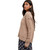 Women's Wishlist Raw Edge V-Neck Sweater Latte Tan Side