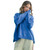 Women's Wishlist Drop Shoulder Solid Sweater Pacific Blue Front