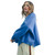Women's Wishlist Drop Shoulder Solid Sweater Pacific Blue Side