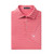 Men's Southern Marsh Newcastle Stripe Featherlight Polo Coral Pink Shirt folded