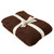Softies Solid Rib Marshmallow Blanket Espresso Brown Main