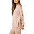 Women's Softies Dreamtech Crew Tunic And Flood Pants Set Coco Brown Detail