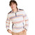 Men's Chubbies Coastal Quarter Zip Pullover - Off White Striped Front
