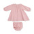 Infant Girls' Angel Dear Long Sleeve Ruffle Dress and Cover Rose Pink Plaid Main