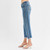 Women's Risen Tummy Control Mid Rise Crop Wide Leg Jeans Medium Side
