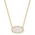 Kendra Scott Elisa Gold Statement Short Pendant Necklace - Iridescent Drusy Main