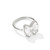 Kendra Scott Haley Bow Silver Band Ring Size 5 - Ivory Mother Of Pearl Main