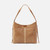 HOBO Romy Buffed Leather Hobo - Whiskey Front Stitch Detail