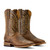 Men's Ariat Rock Ridge Wide Square Toe Western Boots - Saddle Brown Pair