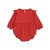 Infant Girls' RuffleButts Long Sleeve Knit Bubble Romper - Red Main