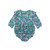Infant Girls' RuffleButts Long Sleeve Knit Bubble Romper - Emerald Back
