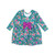 Infant/Toddler Girls' RuffleButts Long Sleeve Knit Twirl Dress - Emerald Back