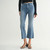 Women's Just Black Denim Cropped Flare Medium Denim Blue Tall Jean
