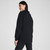 Women's Spanx Brushed Half Zip Tunic Very Black Pullover back