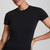 Women's Spanx BareNaked Very Black T-Shirt front