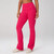 Women's Fabletics HeatherFlex High Waisted TLC Mini Flare Raspberry Fizz Heather Pink Leggings