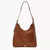 Fossil Dillon Leather Hobo Bag  Medium Brown Front