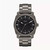 Men's Fossil Machine Smoke Stainless Steel Watch - Black Dial Front
