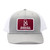Adult Eagle Eye Outfitters Alabama Flag Map Patch Trucker Hat - Crimson Heather Grey/White Main