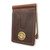 Men's Over Under Horween Leather Front Pocket Wallet Side View Of Wallet