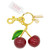 Simply Southern Cute Bag Charm Dark Red Glittery Cherries Main