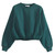Women's Double Zero Cropped Sweatshirt Deep Green Main