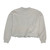 Women's Southern Fried Cotton Old Favorite Crop Sweatshirt Light Grey Front Flat
