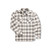 Men's Burlebo Flannel Shirt Grey Buffalo Plaid Front Flat Image
