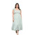 Women's Blu Pepper Smocked Floral Tiered Midi Dress - Plus Size Front Model View