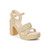 Women's Matisse Alessia Platform Heels - Beige Front Angled View