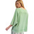 Women's Easel Washed Cotton Gaze Boxy Top Apple Green Back